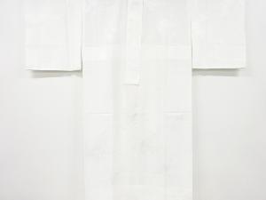 ヱ霞に草花模様織り出し単衣長襦袢